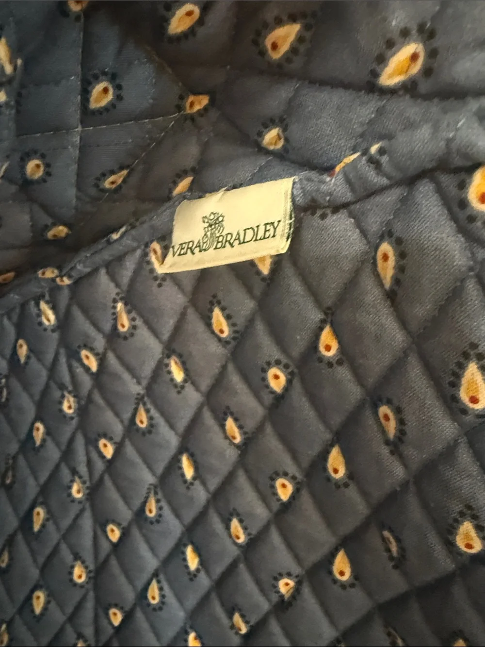 Vera Bradley retired Yellow Quilted Floral Garment Bag travel - Picture 9 of 9